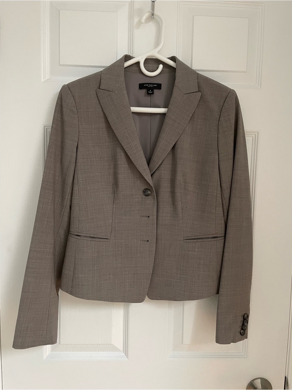 Ann Taylor Taupe Women's Pant Suit